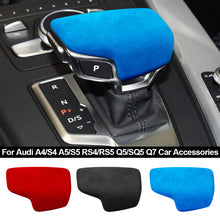 Load image into Gallery viewer, Car Suede Shift Handle Ball Gear Head Shift Knob Cover Stickers for Audi A4/S4 A5/S5 RS4/RS5 Q5/SQ5 Q7 Car Accessories