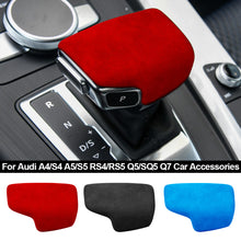 Load image into Gallery viewer, Car Suede Shift Handle Ball Gear Head Shift Knob Cover Stickers for Audi A4/S4 A5/S5 RS4/RS5 Q5/SQ5 Q7 Car Accessories