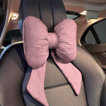 Load image into Gallery viewer, Car Headrest Neck Pillow Bow Seat Pillow Waist Cushion for Four Seasons Accessories Automotive