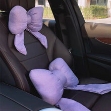 Load image into Gallery viewer, Car Headrest Neck Pillow Bow Seat Pillow Waist Cushion for Four Seasons Accessories Automotive