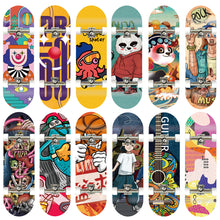Load image into Gallery viewer, Wooden Fingerboard Set Finger Scooter Finger Skate Board Maple Wood Professional Mini Skateboard Kid Toys for Boys
