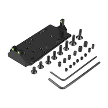 Load image into Gallery viewer, 1PC Glock P1 G17 Base Red Green Fiber Optic Slide Gaskets For Glock RMR/VENOM/ MROS Base Clamps