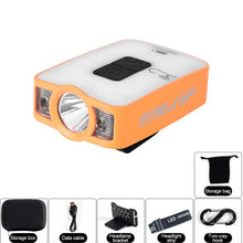 Load image into Gallery viewer, 1PC Multi-Function Smart Sensing Cap Clamp Light Large Capacity Outdoor Camping Fishing Headwear LED Working Light USB Charging