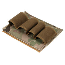 Load image into Gallery viewer, 1PC Outdoor Multifunctional 4-Hole Shotgun Sticker Equipment EDC Tactical Self-Adhesive Cloth Bullet Bag MOLLE Accessories