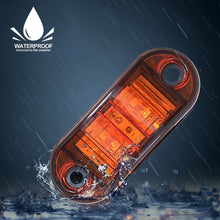 Load image into Gallery viewer, 12V- 24V Trailer Truck Side Clearance Marker Lamp Warning Lights 2LED Side Marker Lamp Marker Caravan