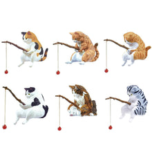 Load image into Gallery viewer, Cute Car Interior Decoration Fishing Cat Resin Auto Rearview Mirror Pendant Air Outlet Navigation Screen Car Accessories Ornament