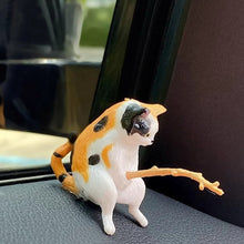 Load image into Gallery viewer, Cute Car Interior Decoration Fishing Cat Resin Auto Rearview Mirror Pendant Air Outlet Navigation Screen Car Accessories Ornament