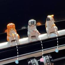Load image into Gallery viewer, Cute Car Interior Decoration Fishing Cat Resin Auto Rearview Mirror Pendant Air Outlet Navigation Screen Car Accessories Ornament