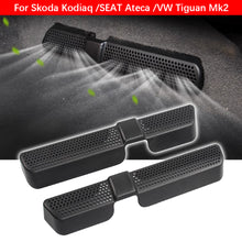 Load image into Gallery viewer, 2pcs Car Under Seat Air Vent Outlet Covers Air Conditioner Duct Exhaust Dustproof Seat Floor Mounting Auto Accessories For VW Touran Tiguan Skoda