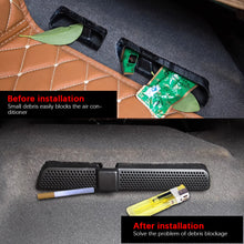 Load image into Gallery viewer, 2pcs Car Under Seat Air Vent Outlet Covers Air Conditioner Duct Exhaust Dustproof Seat Floor Mounting Auto Accessories For VW Touran Tiguan Skoda