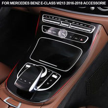 Load image into Gallery viewer, 2Pcs/Set Car Center Console Gear Panel Frame Gear Shift Panel Cover Trim For Mercedes Benz E-Class W213 2016-2018 Accessorie