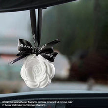 Load image into Gallery viewer, Car Interior Rear View Mirror Pendant Solid Air Purifying Balm Aromatherapy Plaster Tablet For Wardrobe Deodorizer Aromatic Air Freshener