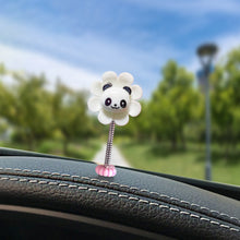 Load image into Gallery viewer, Cartoon Car Interior Shaking Head Flower Ornament Decoration Shake Head Decor Double-sided Tape