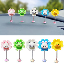 Load image into Gallery viewer, Cartoon Car Interior Shaking Head Flower Ornament Decoration Shake Head Decor Double-sided Tape