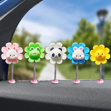 Load image into Gallery viewer, Cartoon Car Interior Shaking Head Flower Ornament Decoration Shake Head Decor Double-sided Tape