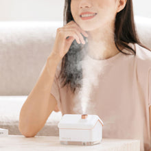 Load image into Gallery viewer, Snow House Aroma Diffuser USB Input Air Humidifier Essential Oil Diffusers with LED Light Ultrasonic Fragrance Aromatherapy Humidifiers For Home