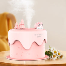 Load image into Gallery viewer, Cat Cake Aroma Diffuser USB Input Air Humidifier Essential Oil Diffusers with LED Light Ultrasonic Fragrance Aromatherapy Humidifiers For Home