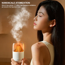 Load image into Gallery viewer, Mini Volcano Humidifier with Light Household Small Silent Pregnant Baby Bedroom Aromatherapy Machine Office Desktop Air Purification Spray Aromatherapy