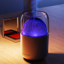 Load image into Gallery viewer, Mini Volcano Humidifier with Light Household Small Silent Pregnant Baby Bedroom Aromatherapy Machine Office Desktop Air Purification Spray Aromatherapy