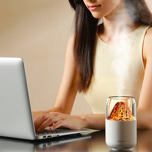 Load image into Gallery viewer, Mini Volcano Humidifier with Light Household Small Silent Pregnant Baby Bedroom Aromatherapy Machine Office Desktop Air Purification Spray Aromatherapy