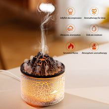 Load image into Gallery viewer, Mini Volcano Aroma Diffuser Air Humidifier with Flame Essential Oil Diffusers with LED Light Mist Maker Ultrasonic Fragrance Aromatherapy Humidifiers For Home