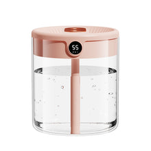 Load image into Gallery viewer, 2L Large Capacity Air Humidifier with LED Light USB Input Digital Humidity Display Humidifier Cool Mist Maker Dual Mist Outlet Humidifier for Home Office