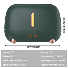 Load image into Gallery viewer, 7 light Colors Aroma Diffuser Air Humidifier with Flame Effect Lamp Essential Oil Diffusers Mist Maker Ultrasonic Fragrance Aromatherapy Humidifiers For Home