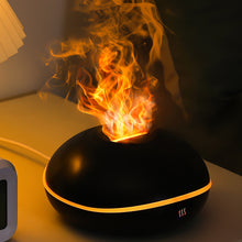 Load image into Gallery viewer, 7 Color Flame Aroma Diffuser Air Humidifier with LED Light USB Input Essential Oil Flame Lamp Humidifier 200ml