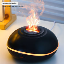 Load image into Gallery viewer, 7 Color Flame Aroma Diffuser Air Humidifier with LED Light USB Input Essential Oil Flame Lamp Humidifier 200ml
