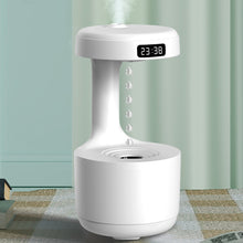 Load image into Gallery viewer, Anti-gravity Air Humidifier USB Air Purifier with Light Suspended Water Led Clock Display Quiet Desktop Air Humidifier 800ml