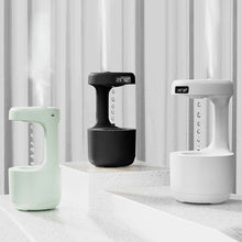 Load image into Gallery viewer, Anti-gravity Air Humidifier USB Air Purifier with Light Suspended Water Led Clock Display Quiet Desktop Air Humidifier 800ml