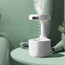 Load image into Gallery viewer, Anti-gravity Air Humidifier USB Air Purifier with Light Suspended Water Led Clock Display Quiet Desktop Air Humidifier 800ml