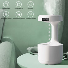 Load image into Gallery viewer, Anti-gravity Air Humidifier USB Air Purifier with Light Suspended Water Led Clock Display Quiet Desktop Air Humidifier 800ml