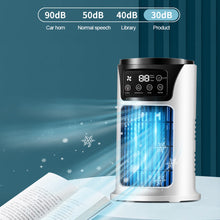 Load image into Gallery viewer, Mini Air Conditioner Timing Air Cooler Fan with Light USB Air Cooling Fan Office Desktop Fan Moisturizing Fan