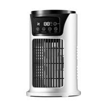 Load image into Gallery viewer, Mini Air Conditioner Timing Air Cooler Fan with Light USB Air Cooling Fan Office Desktop Fan Moisturizing Fan