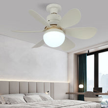 Load image into Gallery viewer, Ceiling Fans With Remote Control and Light LED Lamp Fan E27 Converter Base Smart Silent Ceiling Fans For Bedroom Living Room 110V 220V