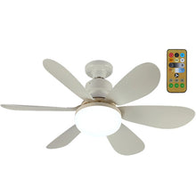 Load image into Gallery viewer, Ceiling Fans With Remote Control and Light LED Lamp Fan E27 Converter Base Smart Silent Ceiling Fans For Bedroom Living Room 110V 220V
