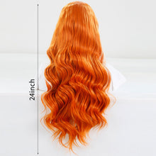 Load image into Gallery viewer, Elastic and Breathable Lace Front Women's Mid Length Curly Hair, Synthetic Fiber High-temperature Silk Wig Headband False Hair Cover