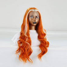 Load image into Gallery viewer, Elastic and Breathable Lace Front Women's Mid Length Curly Hair, Synthetic Fiber High-temperature Silk Wig Headband False Hair Cover
