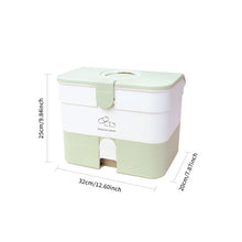 Load image into Gallery viewer, Plastic Nail Tools Storage Box Double Layered Anti-dust Nail Storage Box Portable Large Capacity Storage Nail Enhancement Box