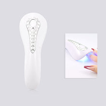 Load image into Gallery viewer, Portable Dryer Machine UV Nail Lamp USB Rechargeable UV LED Nail Quick Drying Light Handheld Manicure Lamp For Gel Varnish Tools