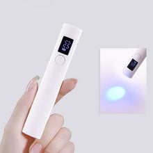 Load image into Gallery viewer, Portable Dryer Machine UV Nail Lamp USB Rechargeable UV LED Nail Quick Drying Light Handheld Manicure Lamp For Gel Varnish Tools