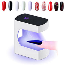 Load image into Gallery viewer, Portable Mini Nail Drying Lamp LED Lamp Nail Dryer UV Lamp Manicure Gel Nail Polish Dryer Household Travel with USB Cable