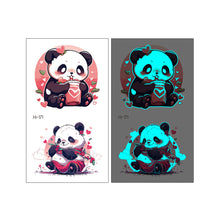 Load image into Gallery viewer, Nightglow Tattoo Sticker Waterproof Cartoon Animal Children's Tattoo Sticker Cute Cartoon Tiger Cat Tattoo Stickers