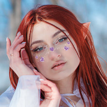 Load image into Gallery viewer, Creative Rainbow Cloud Waterproof Facial Tattoo Stickers Party Simulated Concert Facial Makeup Tattoo Stickers