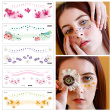 Load image into Gallery viewer, Creative Rainbow Cloud Waterproof Facial Tattoo Stickers Party Simulated Concert Facial Makeup Tattoo Stickers