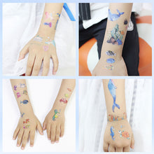 Load image into Gallery viewer, Waterproof Children's Tattoo Sticker Ocean Shark Cartoon Tattoo Sticker Creative Ocean Women Men Tattoo Stickers