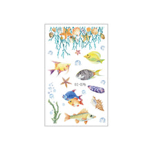 Load image into Gallery viewer, Waterproof Children's Tattoo Sticker Ocean Shark Cartoon Tattoo Sticker Creative Ocean Women Men Tattoo Stickers