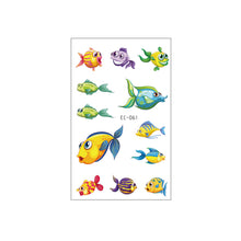 Load image into Gallery viewer, Waterproof Children's Tattoo Sticker Ocean Shark Cartoon Tattoo Sticker Creative Ocean Women Men Tattoo Stickers