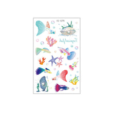 Load image into Gallery viewer, Waterproof Children's Tattoo Sticker Ocean Shark Cartoon Tattoo Sticker Creative Ocean Women Men Tattoo Stickers
